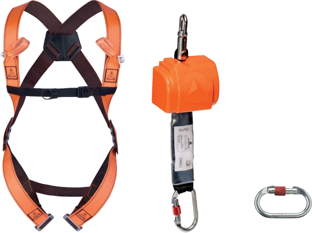 [DP-ELARA140XX] KIT ANTICHUTE ""VERTICAL 2,50 M"": HAR12 + AN102 + AM002 + 1 SAC DE RANGEMENT