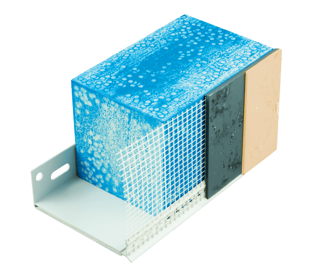 Profile d'arrêt PREMIUM pour profile de depart, avec fibre soudée de 10cm, 2.0m