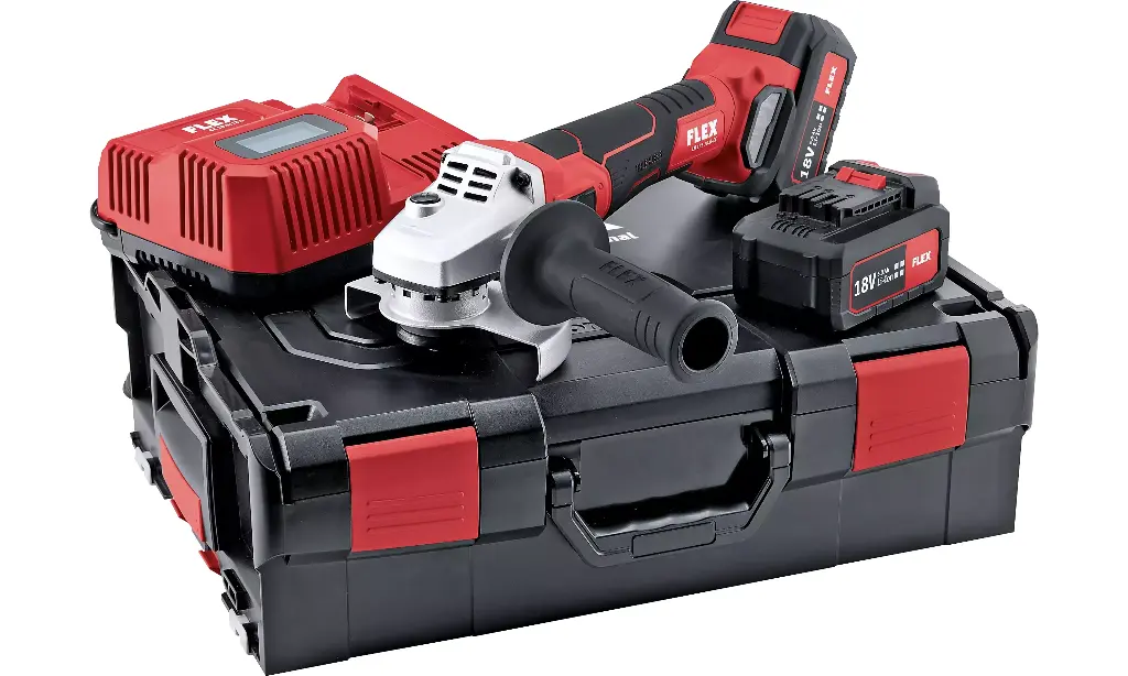 [FLEX499331] FLEX Meuleuse d’angle sur batterie avec frein 18,0 V, 125mm LB 125 18.0-EC/5.0 Set