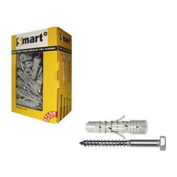 [PGB-SM0PZSN0114100080E] Chev. SMART nylon +vis hex Ø10x80 Nzn