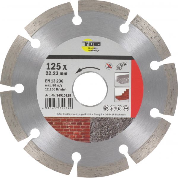 [TRI34910125] Diamant Scheibe ø125mmx2,2mm segment gesintert