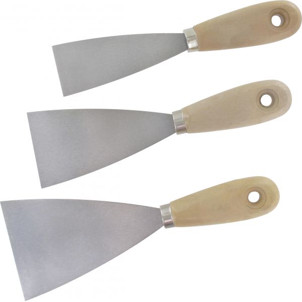 [TRI560280] Spachtel-Set 3-tlg., m.Plastik- griff, 40,60,80 mm Malerspachtel
