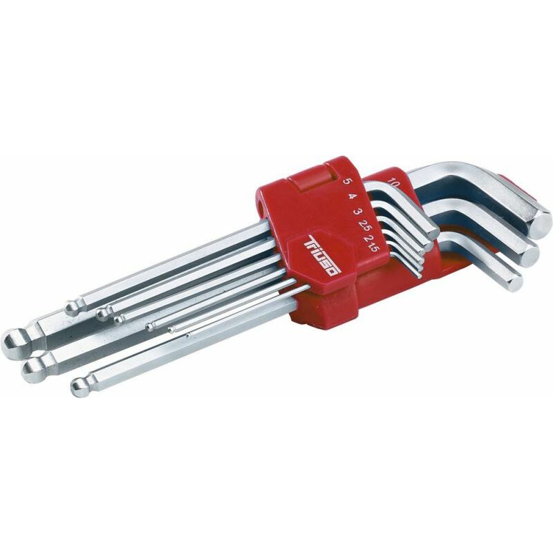 [TRIIKKSP] Winkelschlüssel Kugelkopf Satz 9-tlg., 1,5-10mm, Premium