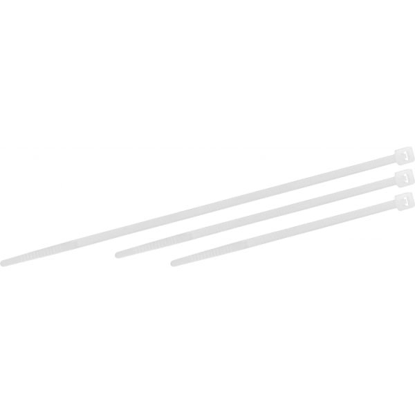 [TRIKBTSET60] Kabelbinderset 3x20 Stück 100,150,200x2,5mm trans., Poly. - SET DES ATTACHES DE CÂBLE Polyamide transparent