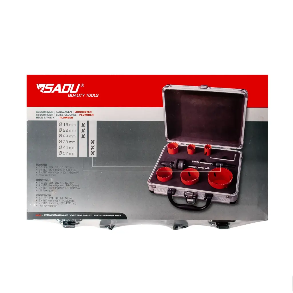 [SAD120089A] Coffret de Scies Cloches (Coffret Plombier)