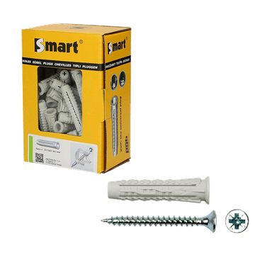 [PGB-SM0XPSN0105035035E] SMART Cheville "XUP" (5x25 +vis 3.5x35 Zn)