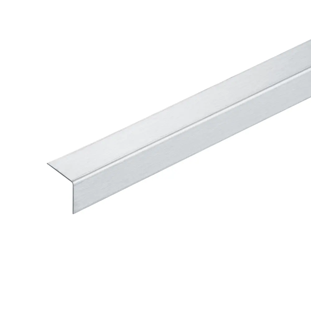 [BLA448-280-03025] Cornière de protection des coins Inox sans bande adhésive inox naturel brossé 2,5m (Profil 30x30mm)