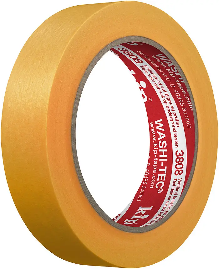 [KIP3808-18] 3808 Kip FineLine tape Washi-Tec® Premium -jaune 50m (18mmx50m)