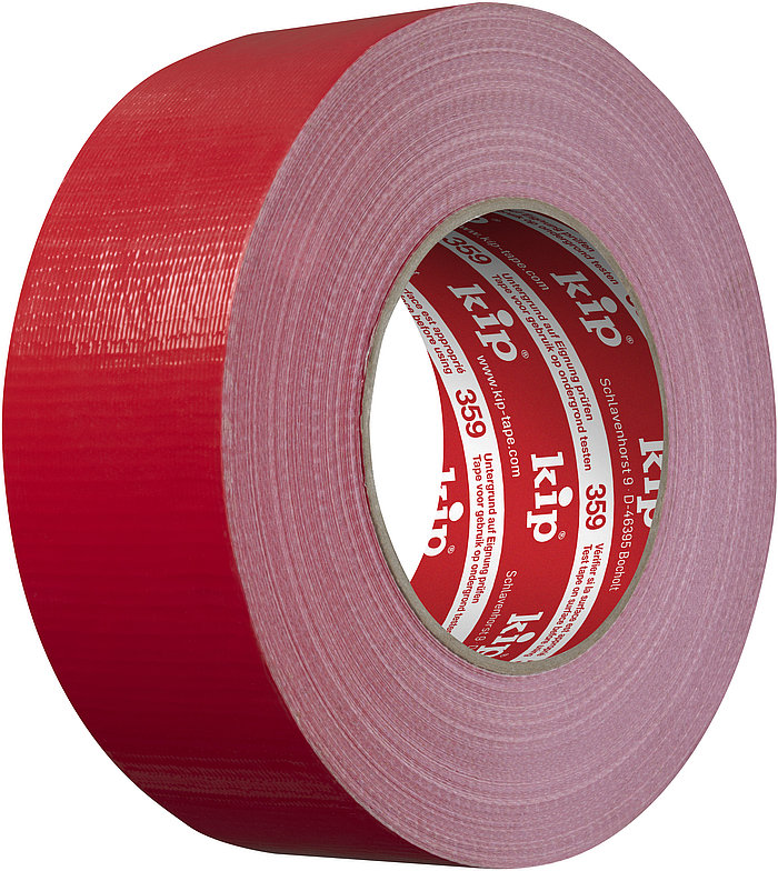 359 Kip Ruban toilé industriel – rouge 50mm x 50m