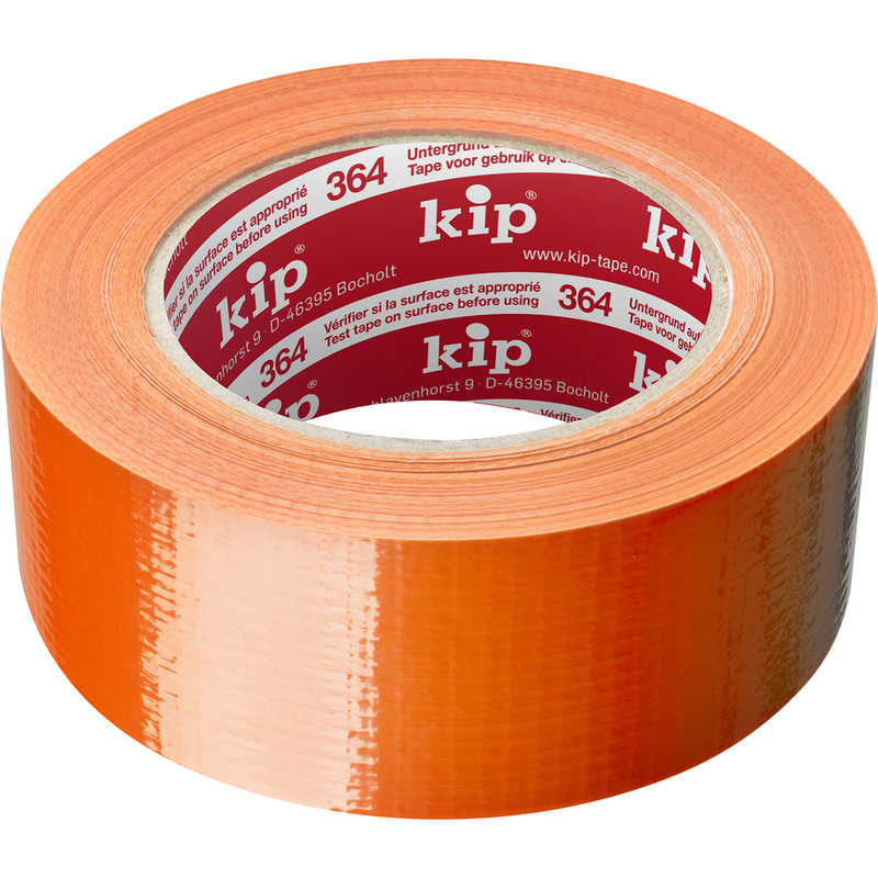[KIP364-48] 364 Kip Ruban adhesif toilé universel orange 48mm x 33m