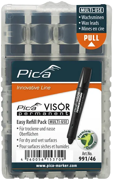 VISOR permanent refills - Mines permanent 4 Pcs