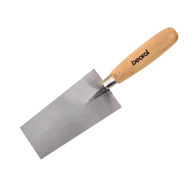 Bricklaying trowel, wooden handle 160mm