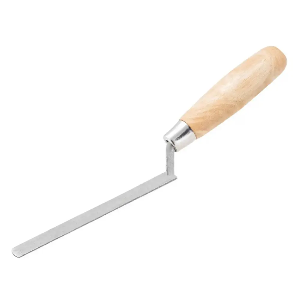 Bricklaying trowel, wooden handle