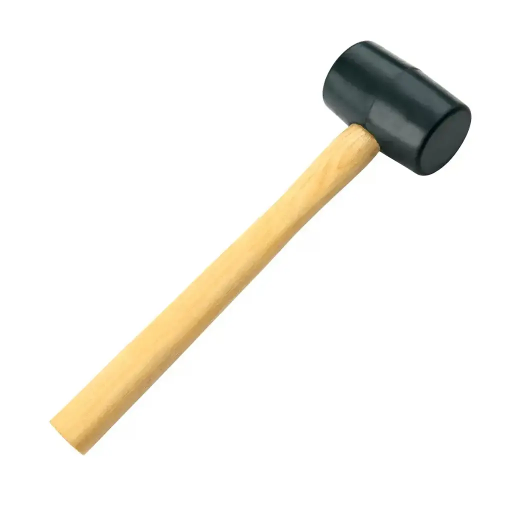 [BEOCG250] Black rubber mallet with hard wood handle (8OZ)