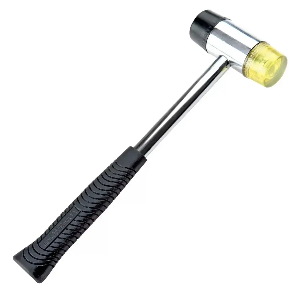 35mm two-way hammer with steel handle, rubber grip