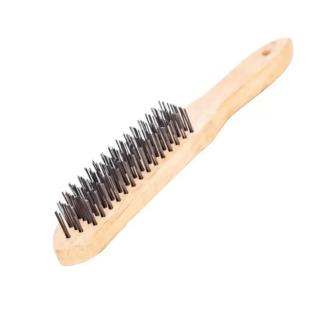 Scratch brush w/t wooden handle