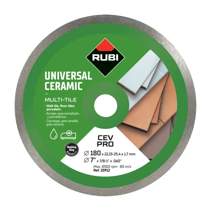 [RUB25912] Disque coupe à eau pour céramique (CEV) (180 PRO)