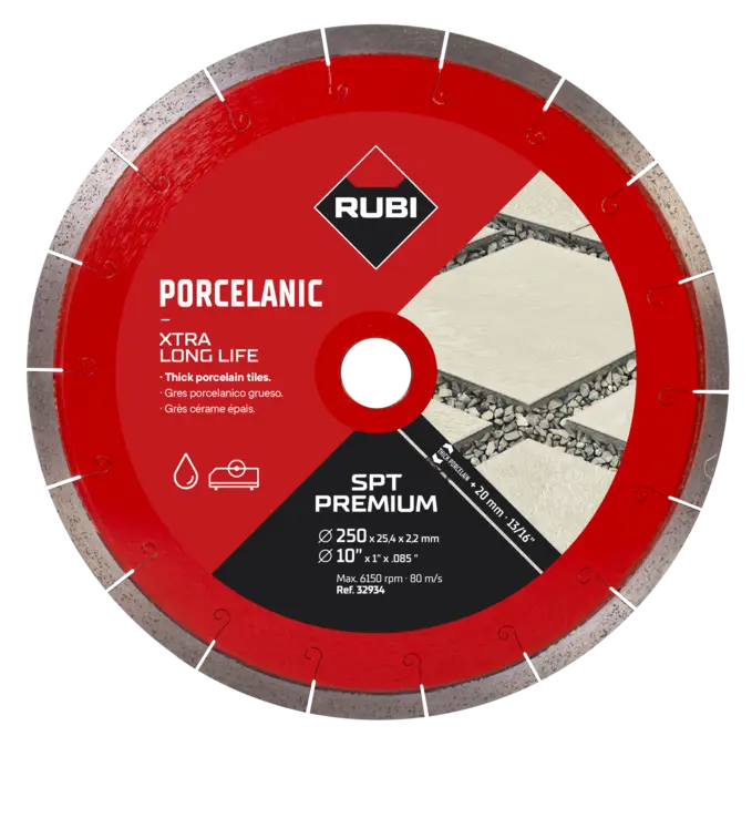 [RUB32934] Disque coupe à eau pour céramique 2cm premium (SPT) EXT (250 PREMIUM)