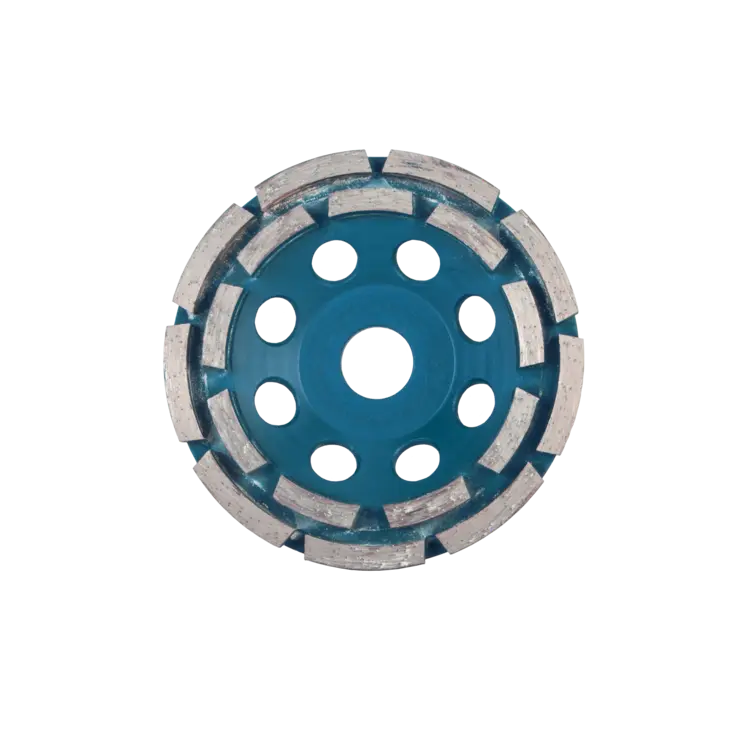 Meule a ebarber beton double couronne