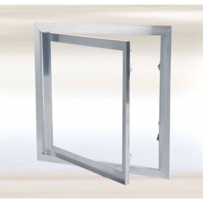 [FFS200200R125] Système F1 – Trappe de visite Alu non-dégondable (Ep. 12.50mm, 200x200mm)