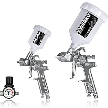 [WK500230] JEU PISTOLETS PEINTURE GRAVITE HVLP-I / 125-600 ML / 1.5 HP