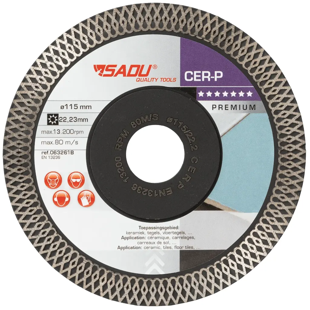 Disque diamanté Premium 22,23x10mm CER-P pour Carrelage