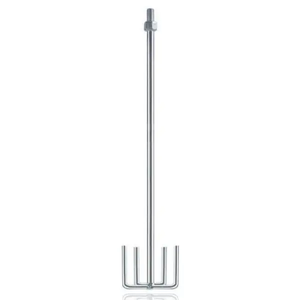 [WK602570] TIGE MELANGEUR avec Connexion Métrique pour mélangeurs M14 (Haute Viscosité, Direction du fluide latéra, 600x120mm)