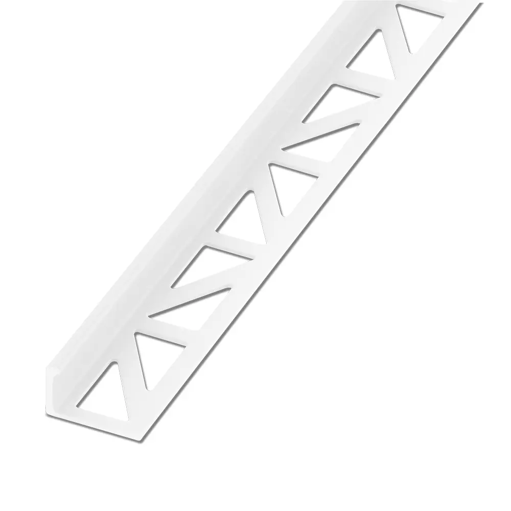 [BLA300-501-6025] Profilé de finition pour carrelage Equerre de protection PVC Blanc 2,50m (Profil 6mm)