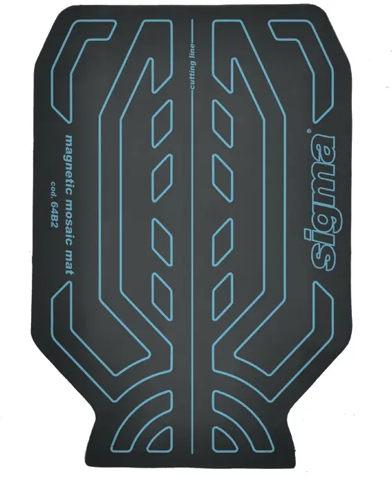 [SIGMA-64B2] Tapis magnétique antidérapant, universel pour coupe mosaïque 337x486mm