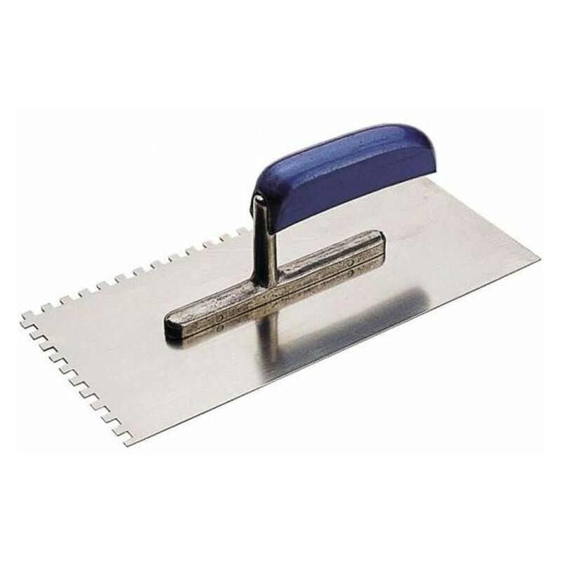 Glättekelle gezahnt 15x15 mm, 28x13 cm, Edelstahl rostfrei