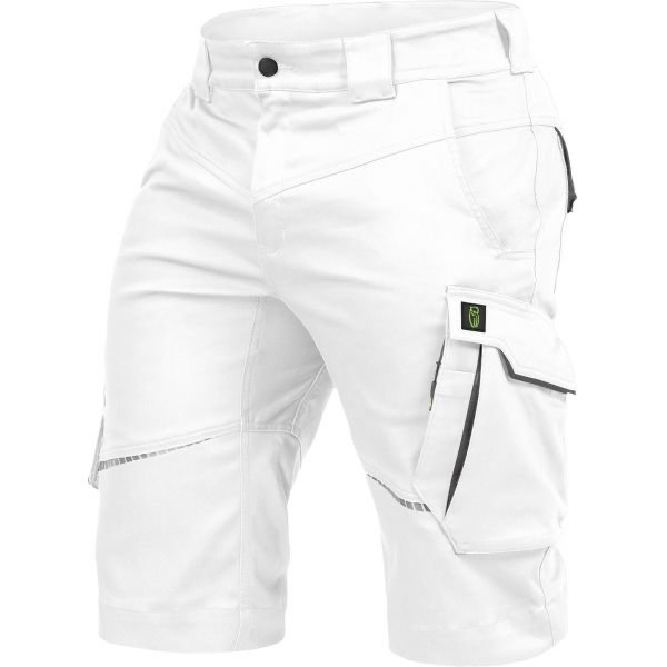 [TRIFLEXK2446] Hose kurz - SHORT DE TRAVAIL Flexline (Weiß/Grau - Blanc Gris, Taille 46)
