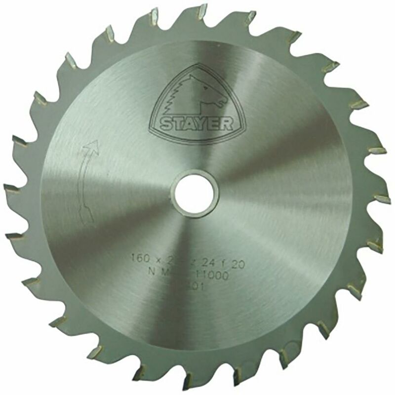 [STA2.173] Stayer Disque Widia pour Scie circulaire avec dents ATB standard pour la coupe de bois (Ø160x20x2.4 - Z24)