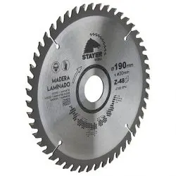 [STA2.489] Stayer Disque Widia pour Scie circulaire avec dents TCG HQ pour la coupe de sols stratifiés/laminés (Ø190x30 - Z48)