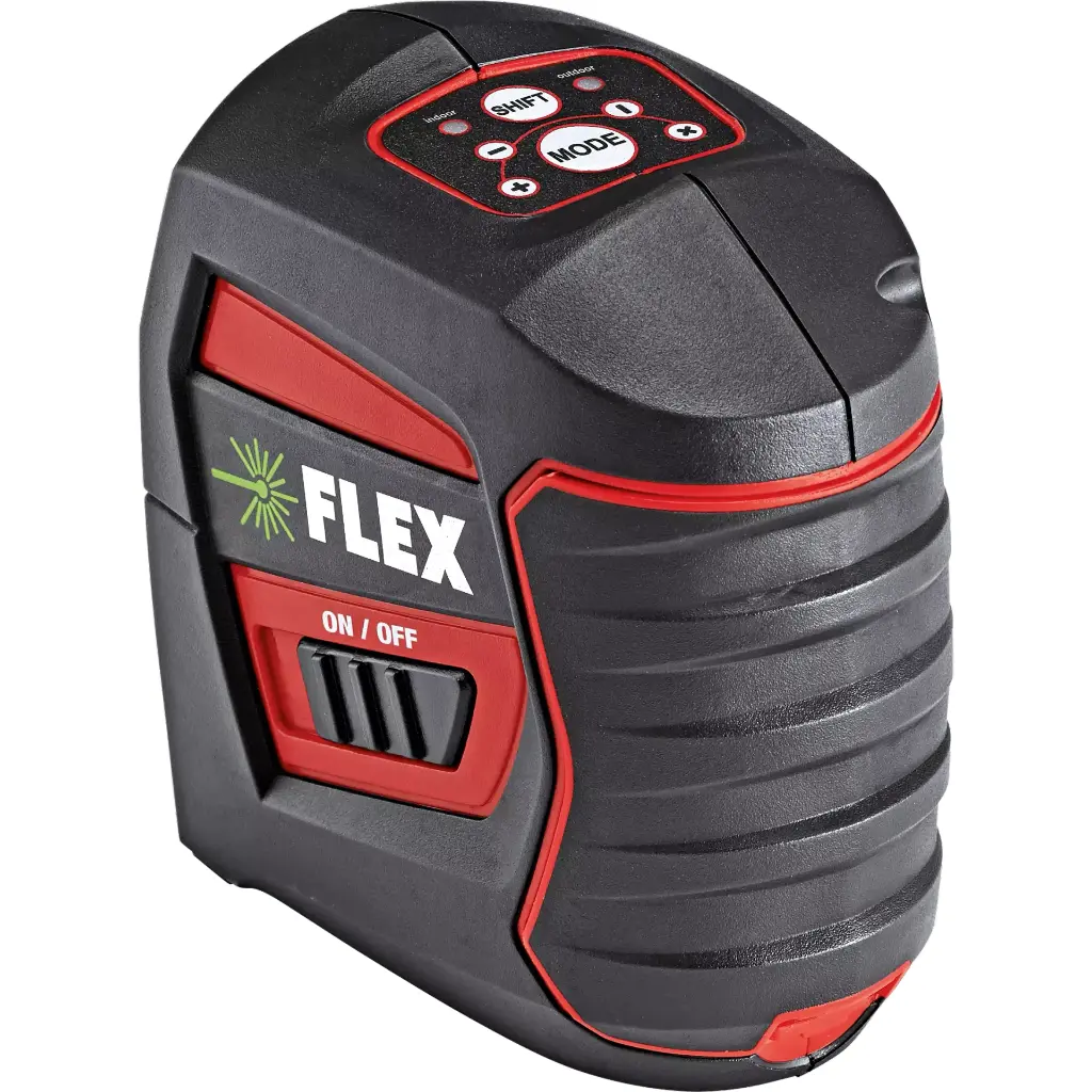 [FLEX530443] FLEX Laser à lignes croisée autonivelant avec trépied inclus ALC + LKS 65-170 F 1/4 (ALC 2/1-G/R (1 ligne verticale + 1 ligne horizontale))