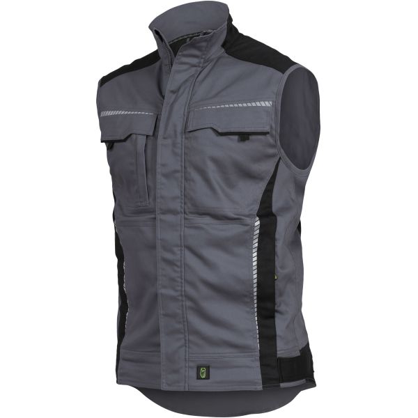 [TRIFLEXV27M] Weste grau/schwarz Flexline - Gilet cotton polyester elastane (Taille M)