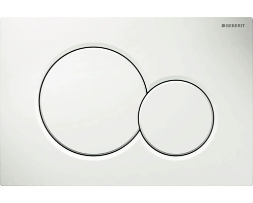 [GEB115.770.11.5] GEBERIT Plaque de commande Sigma 01 plaque et bouton blanc brillant