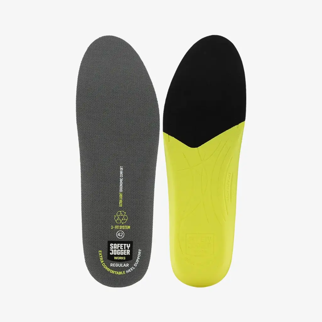 [SJSJ3FITMBLK39] Semelles intérieures Black pour chaussure (Regular, Taille 39)