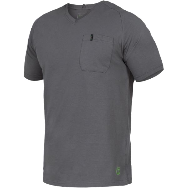 [TRIFLEXT07M] T-Shirt V-Neck (Grau - Gris, Taille M)
