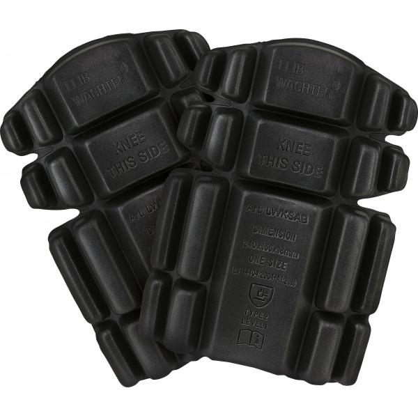 Knieschoner für Leibwächter Arbeitshosen, schwarz - Knie-Pads