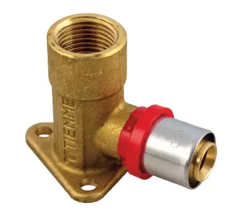 [TM1650004] RACCORD COUDE AVEC APPLIQUE H52 À SERTIR TUBE MULT 1656 (16x1/2'')