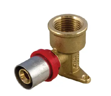 [TM1660005] RACCORD COUDE AVEC APPLIQUE COMPACT À SERTIR TUBE MULT 1656 DFCT (16x1/2'')