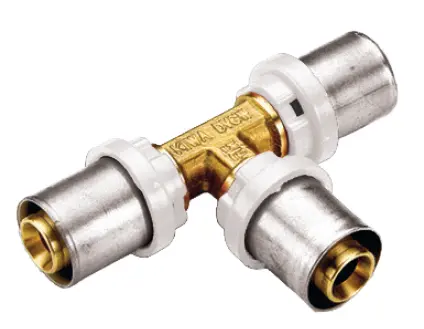 [TM1660161] RACCORD TÉ COMPACT À SERTIR TUBE MULT 1657CT (16-16-16)