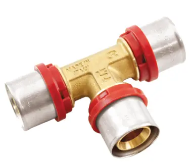 [TM1650002] RACCORD TÉ COMPACT À SERTIR TUBE MULT 1657 (16-16-16)