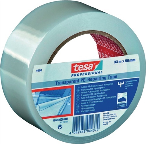 4668 - tesaFILM® Transparent PE tape - very strong (110μm) 50mmx30m