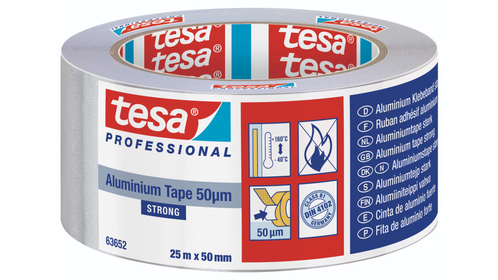 [TES63652-00001-00] 63652 - tesa® Aluminium 50μ - with liner 50mmx25m