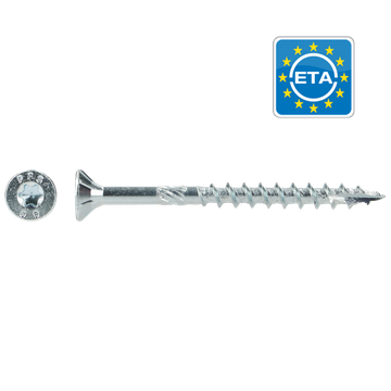 [PGB-PFEVTG001008003603] PFS+ Vis à bois TF T40 Ø8x360 Zn