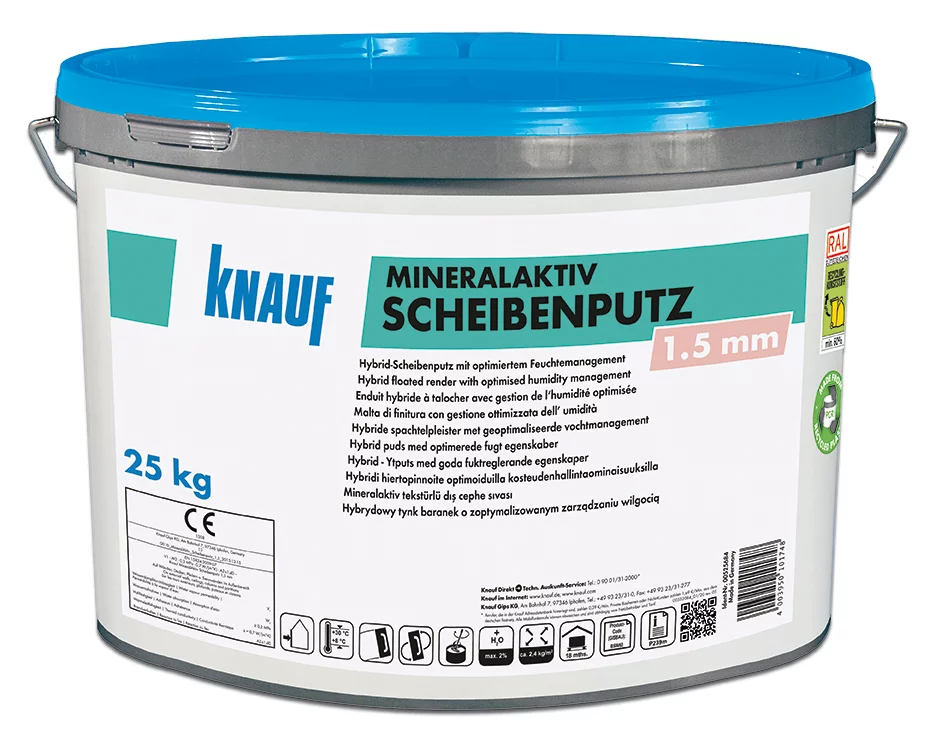 [KNA00525684] Knauf MineralAktiv S, 25kg (Blanc, 1.50mm)