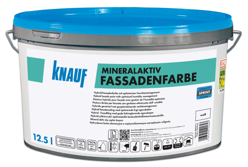 [KNA00778805] Knauf MineralAktiv Fassadenfarbe (Blanc, 5L)